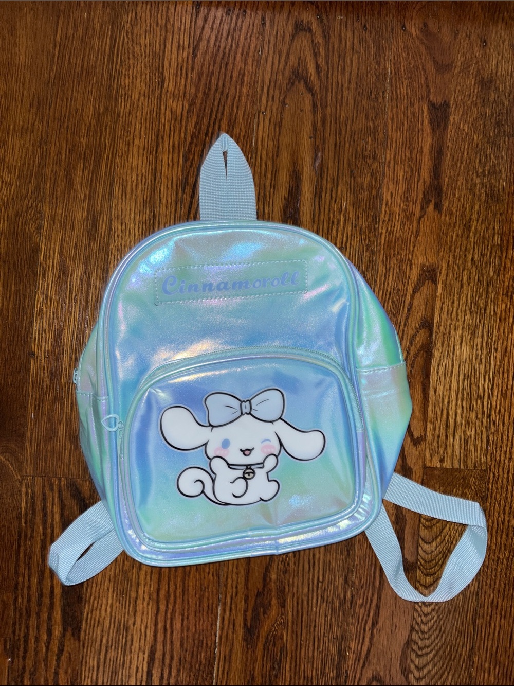 NWOT Sanrio Cinnamoroll Iridescent Light Blue Kids Backpack